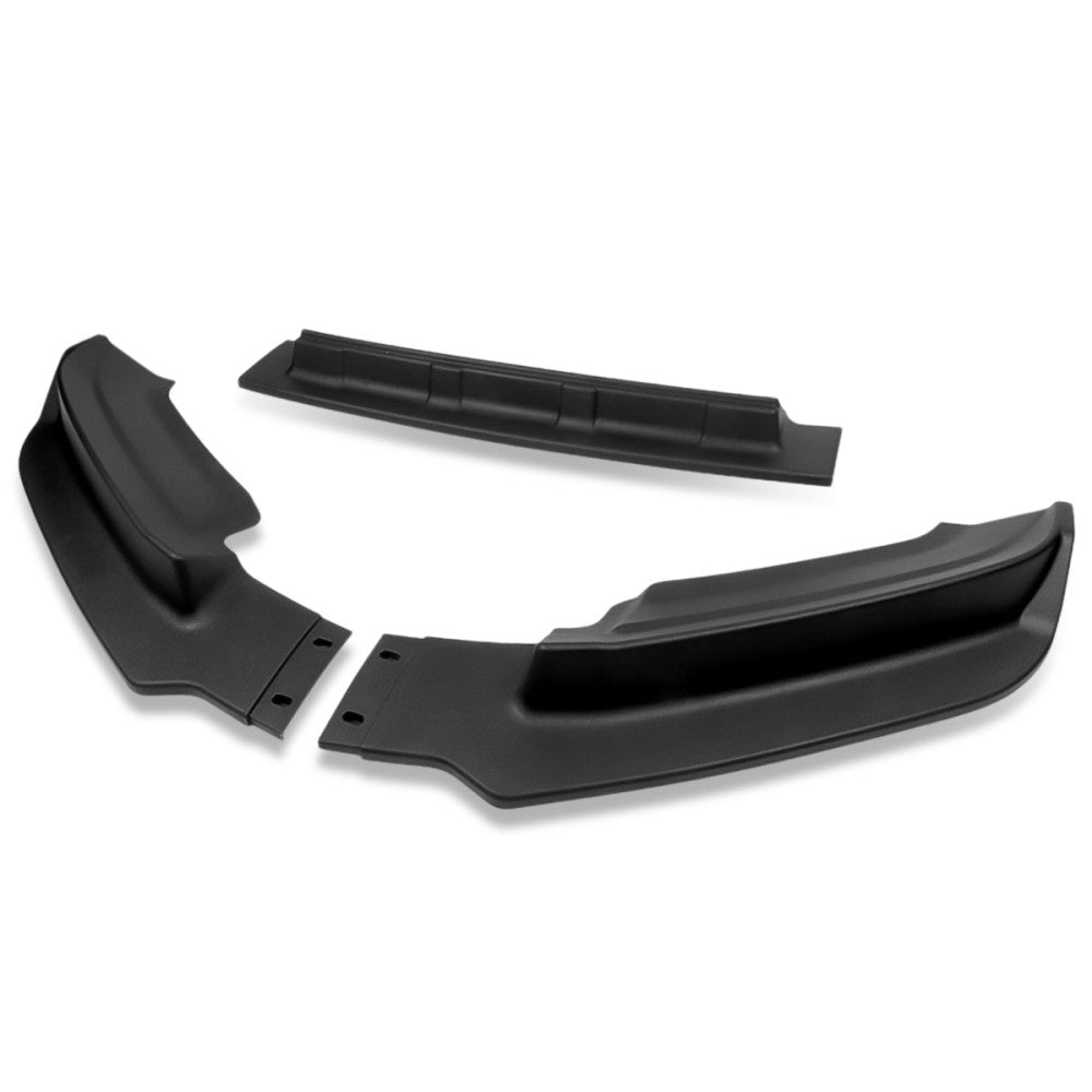 [Matte Black] 3PC STYLE Front Bumper Lip Wing Diffuser Kit For 15-17 Ford F-150