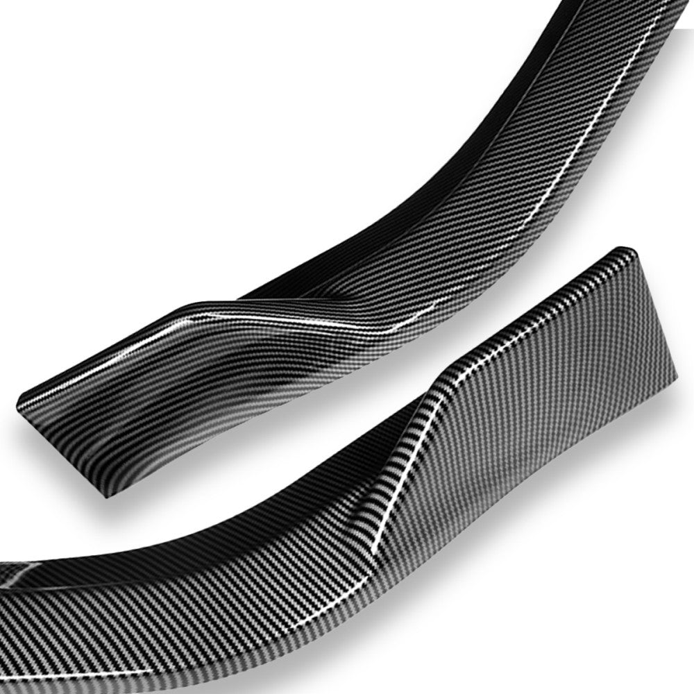 [Carbon Fiber Look Black] Front Bumper Lip Wing For 17-21 Honda Civic Si FC1/FC3