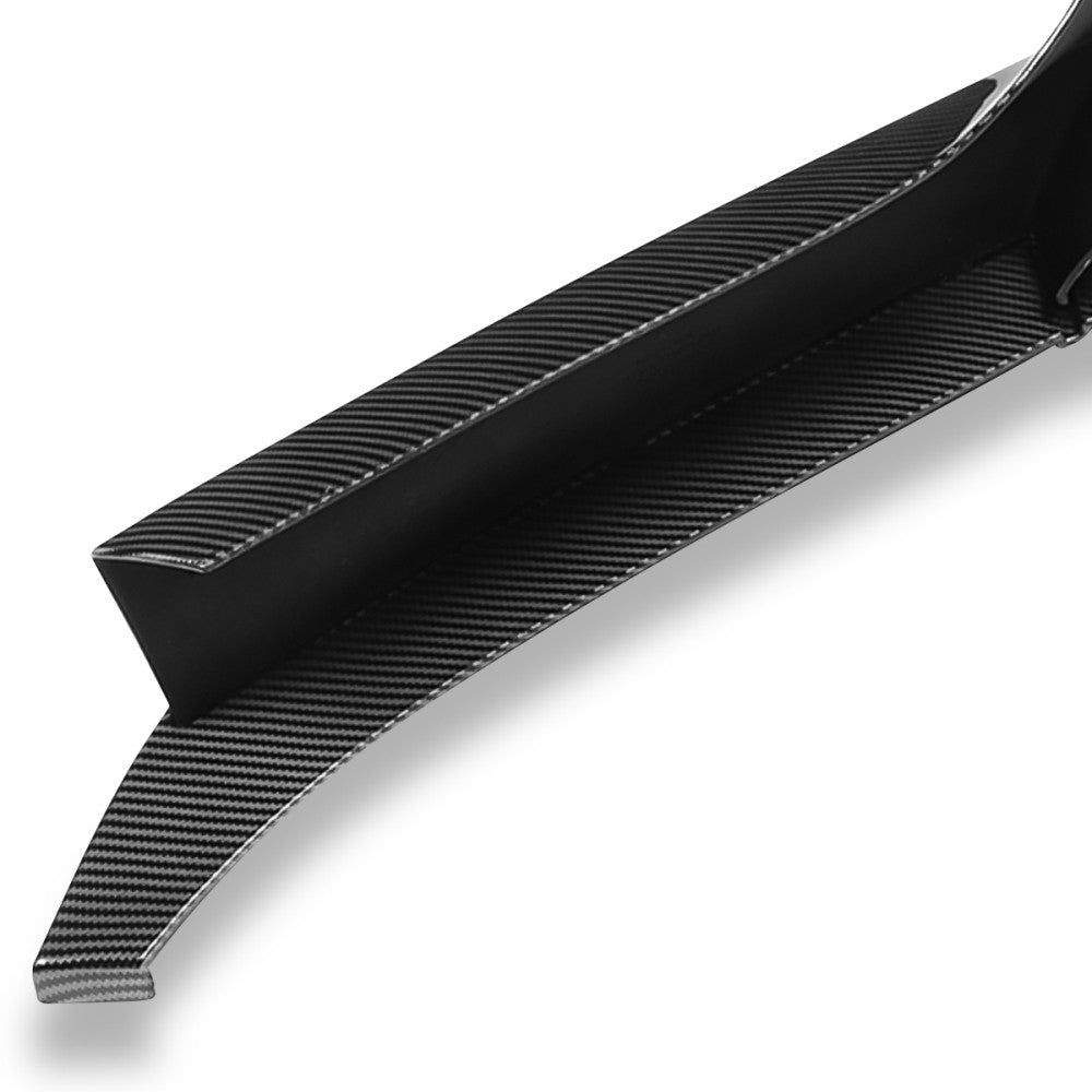 [Carbon Fiber Look Black] Front Bumper Lip Wing For 14-21 BMW 2-Series F22/F23