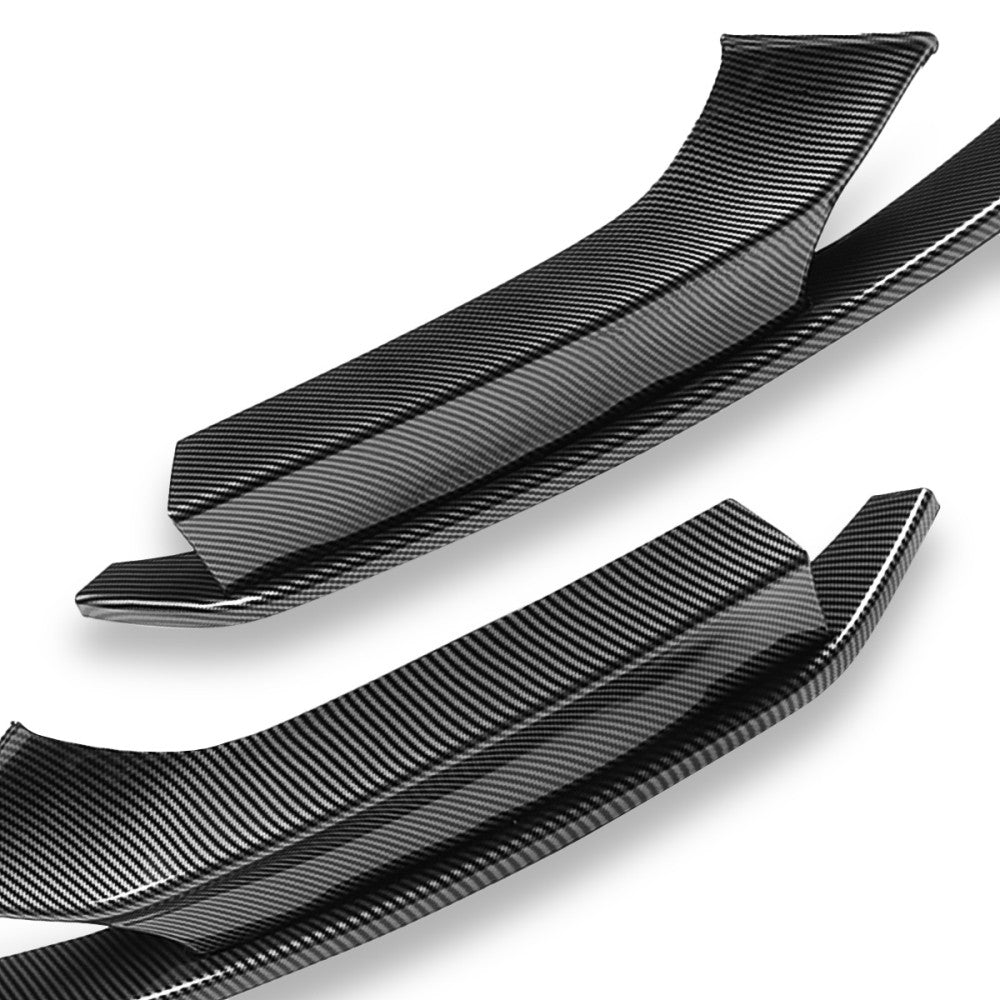 [Carbon Fiber Look Black] Front Bumper Lip Wing For 14-21 BMW 2-Series F22/F23