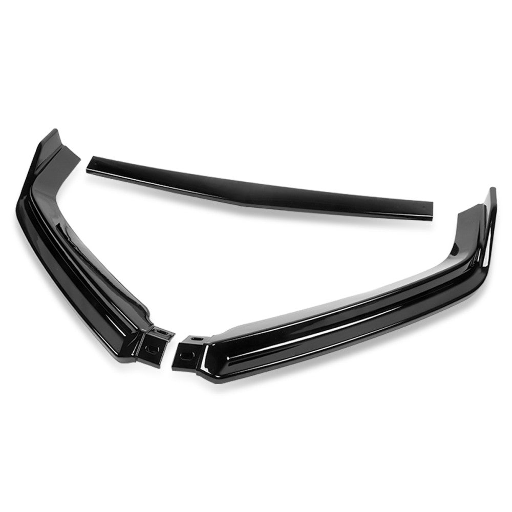 [Painted Glossy Black] Front Bumper Lip Wing Diffuser Kit For 15-18 VW Jetta A6