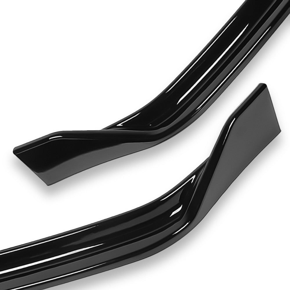 [Painted Glossy Black] Front Bumper Lip Wing Diffuser Kit For 15-18 VW Jetta A6