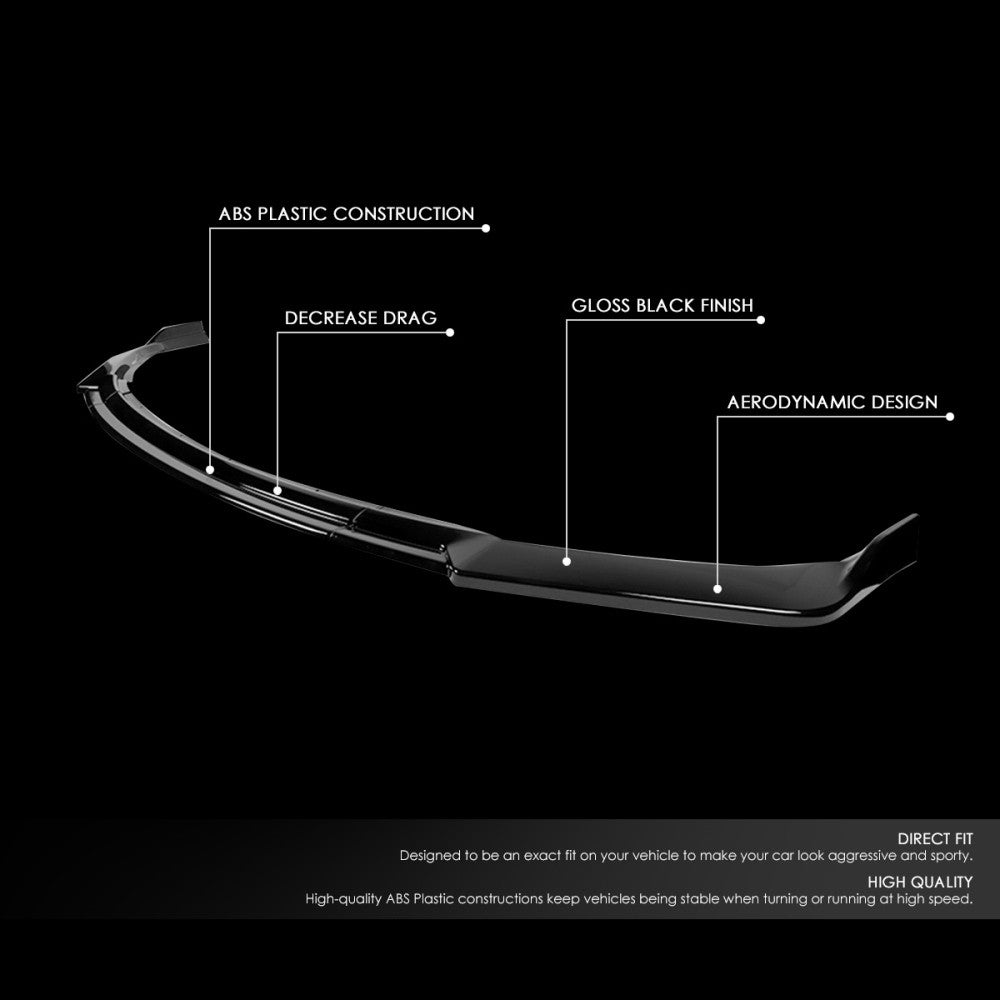 [Painted Gloss Black] Front Bumper Lip Guard Body Kit For 11-15 Toyota Sienna