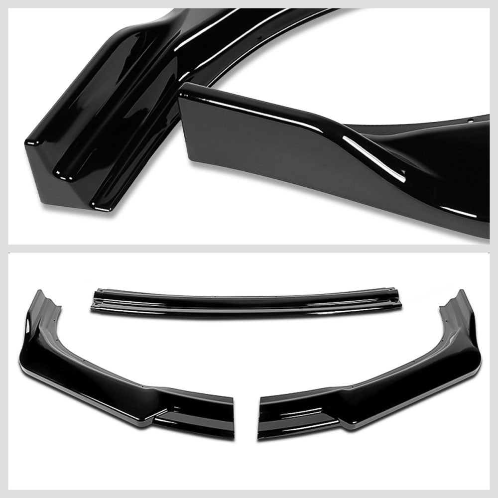 [Painted Gloss Black] Front Bumper Lip Guard Body Kit For 11-15 Toyota Sienna