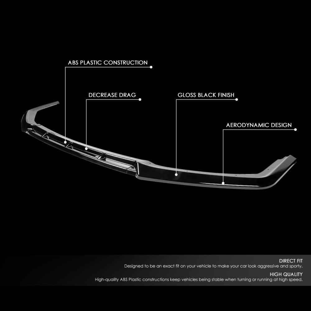 [Painted Gloss Black] Front Bumper Lip Mugen Style For 16-21 Honda Civic FC/FK