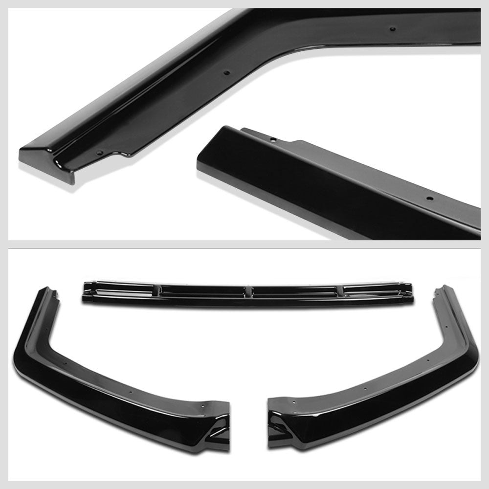 [Painted Gloss Black] Front Bumper Lip Mugen Style For 16-21 Honda Civic FC/FK