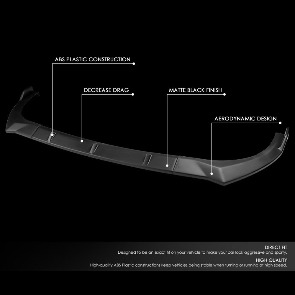 [Matte Black] Front Bumper Lip Chin Guard Body Kit For 21+ Hyundai Elantra CN7