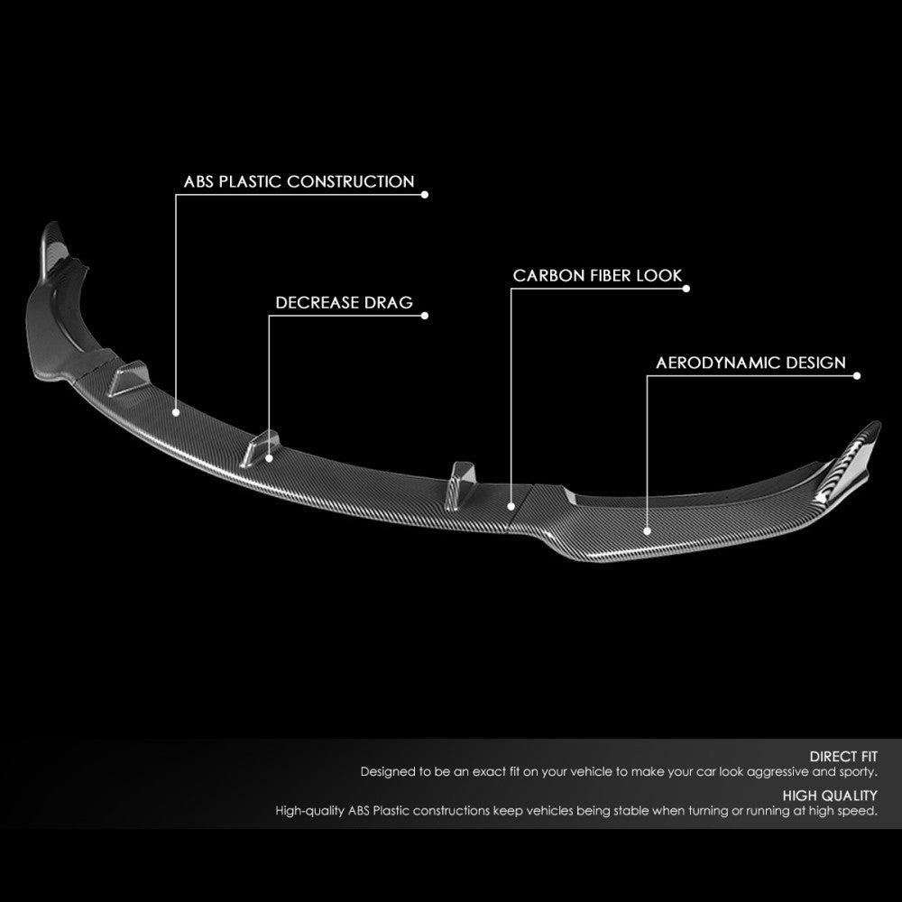 [Carbon Style Look] Front Bumper Lip Guard Body Kit For 09-13 Mazda MX-5 Miata