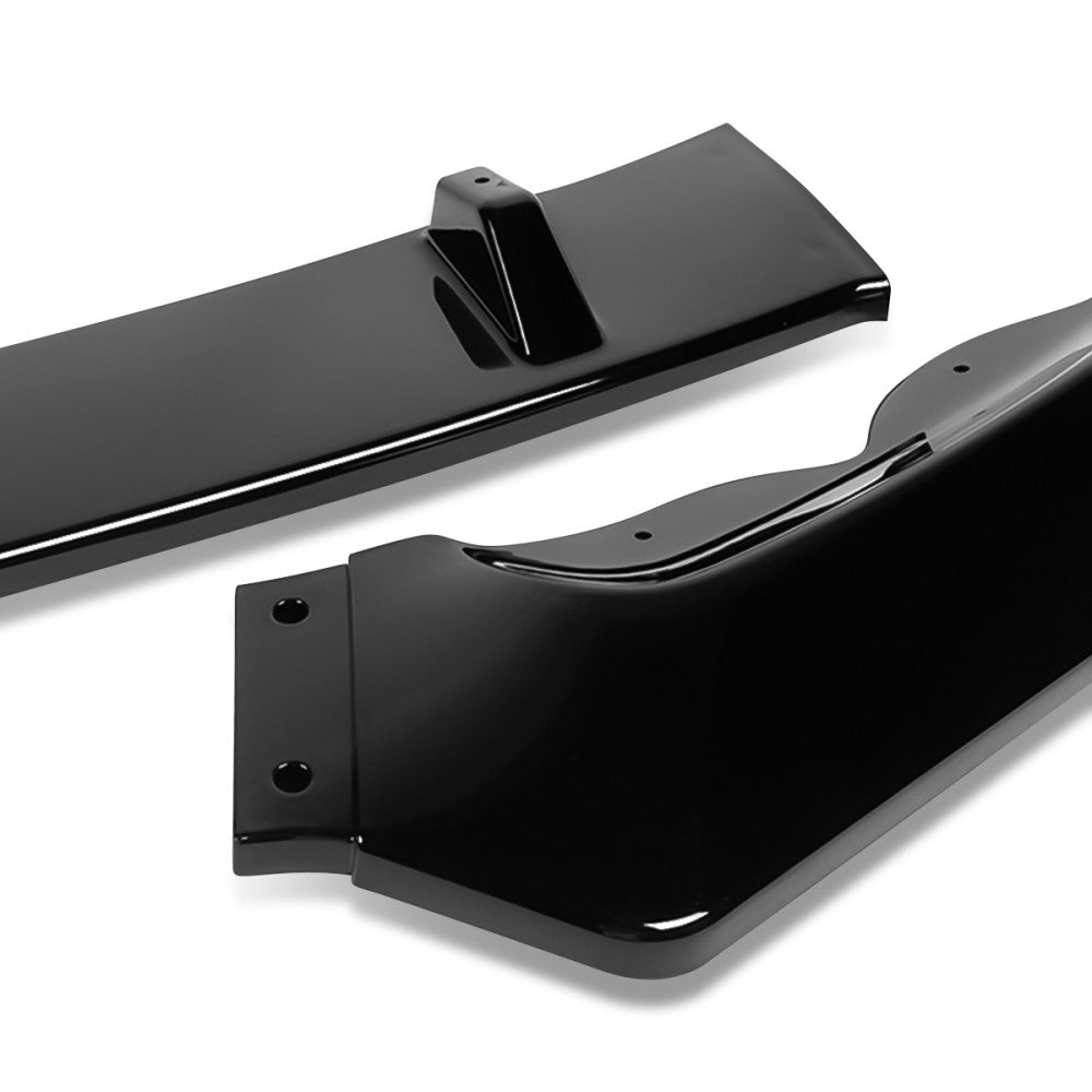 [Painted Gloss Black] Front Bumper Lip Chin Guard Body Kit For 13-16 Ford Fusion