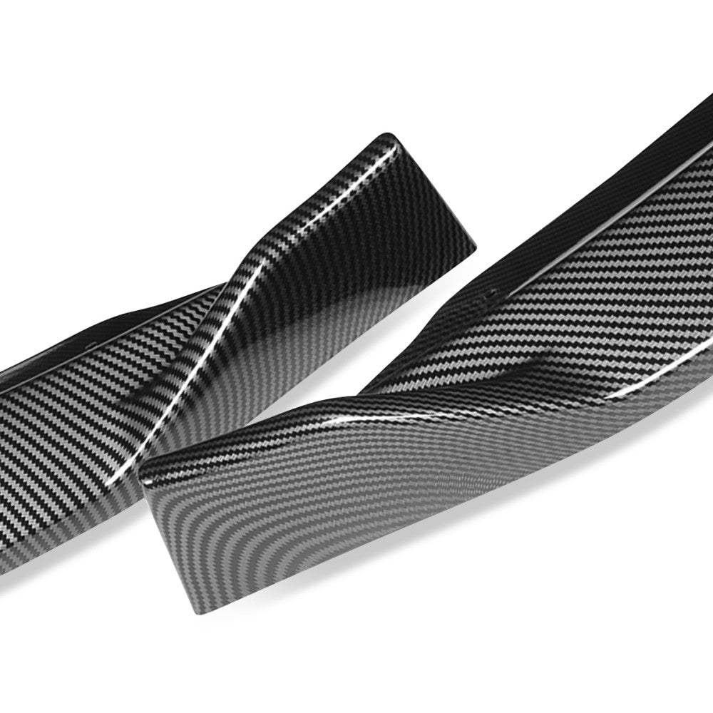 [Carbon Style Look] Front Bumper Lip Chin Guard Body Kit For 13-16 Ford Fusion