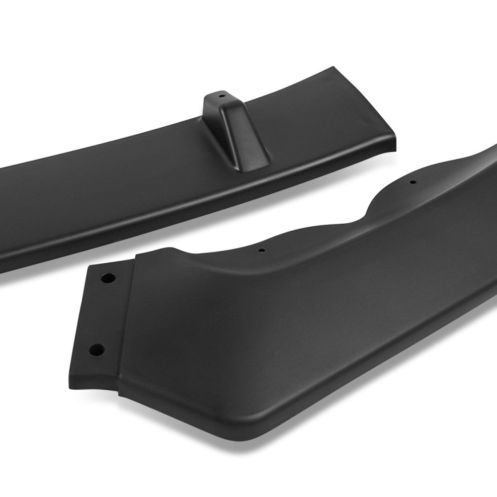 [Matte Black] Front Bumper Lip Chin Wing Guard Body Kit For 13-16 Ford Fusion