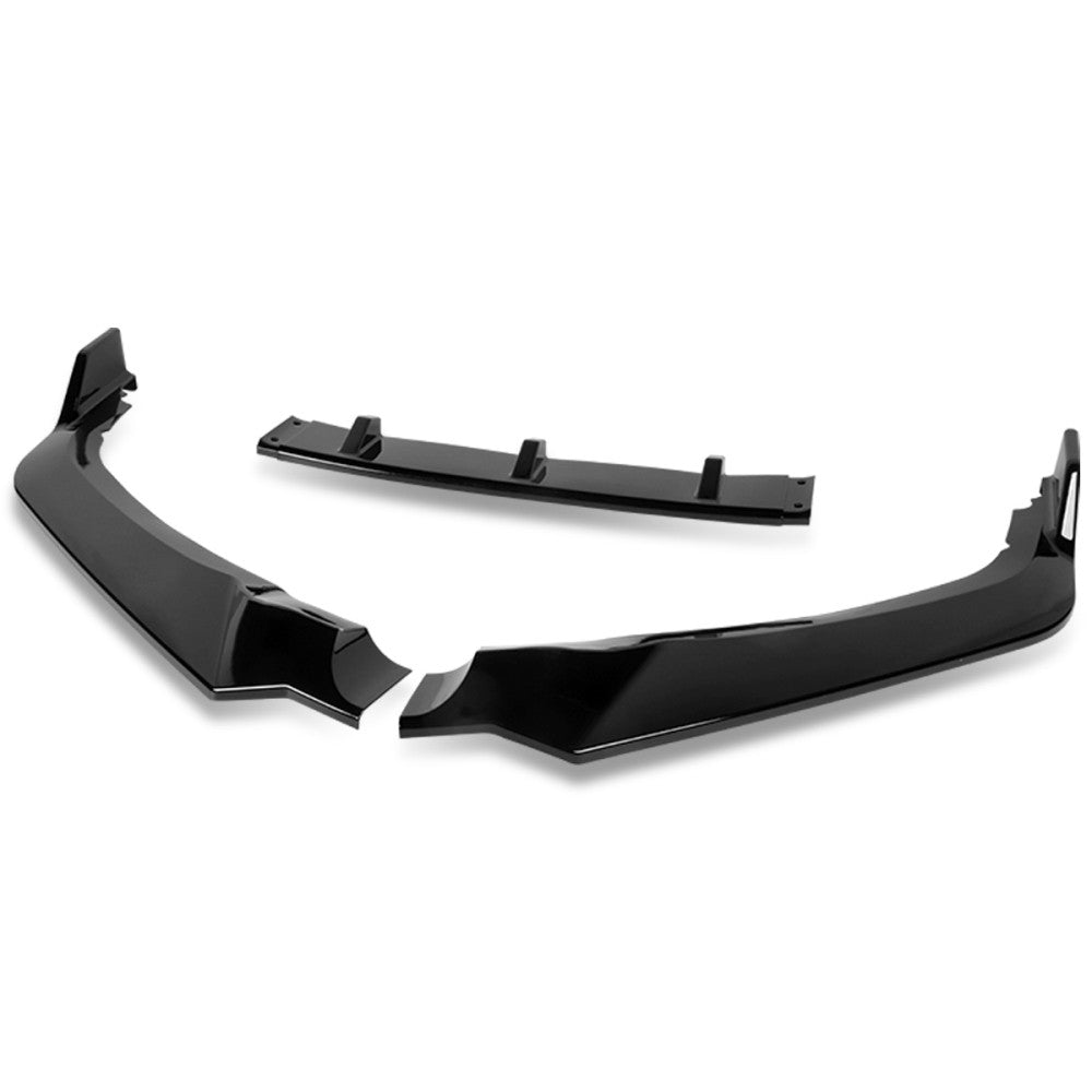 [Painted Glossy Black] Front Bumper Lip Wing Diffuser Kit For 18-20 Odyssey RL6