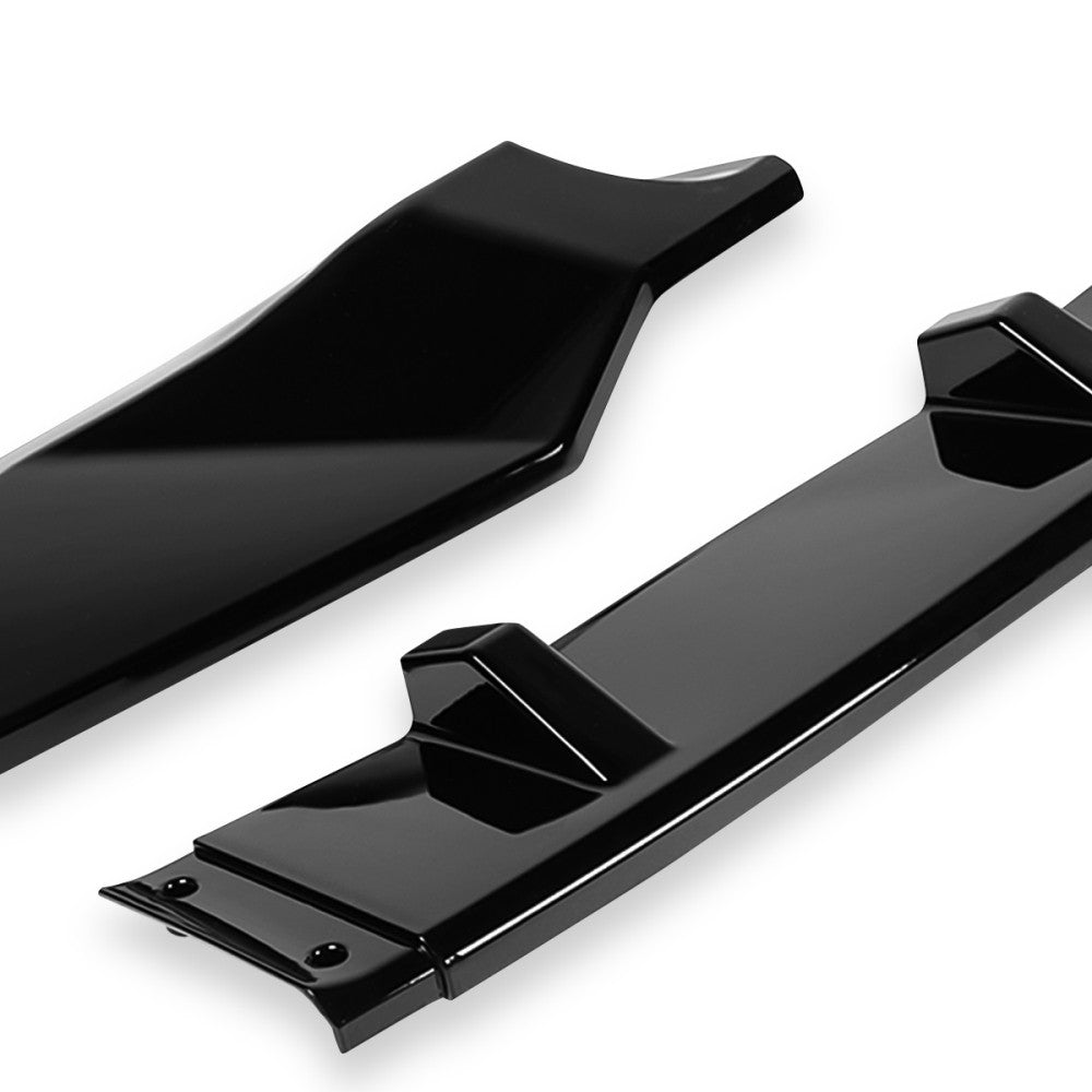 [Painted Glossy Black] Front Bumper Lip Wing Diffuser Kit For 18-20 Odyssey RL6