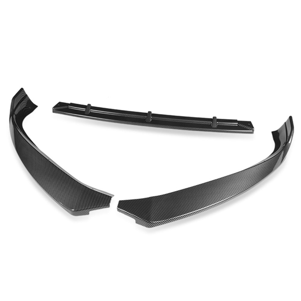 [Carbon Fiber Look Black] Front Bumper Lip Wing Diffuser For 16-20 Tesla Model S
