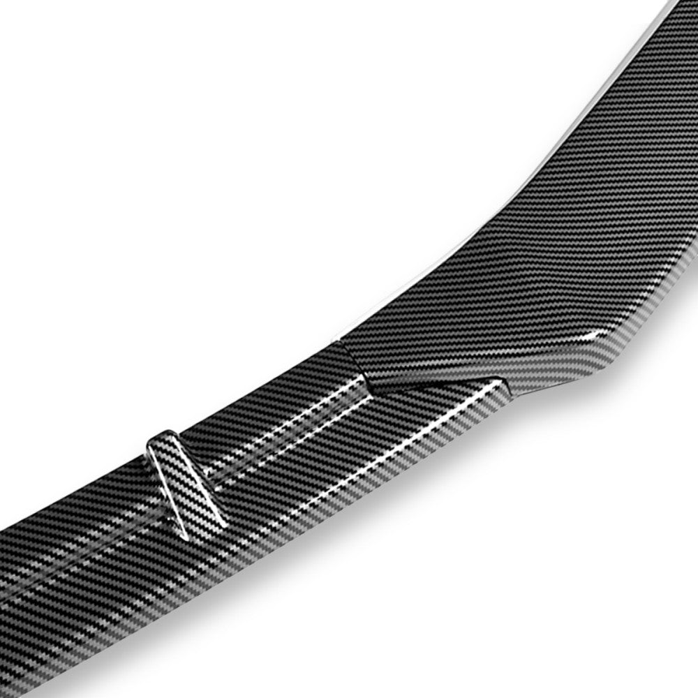 [Carbon Fiber Look Black] Front Bumper Lip Wing Diffuser For 16-20 Tesla Model S