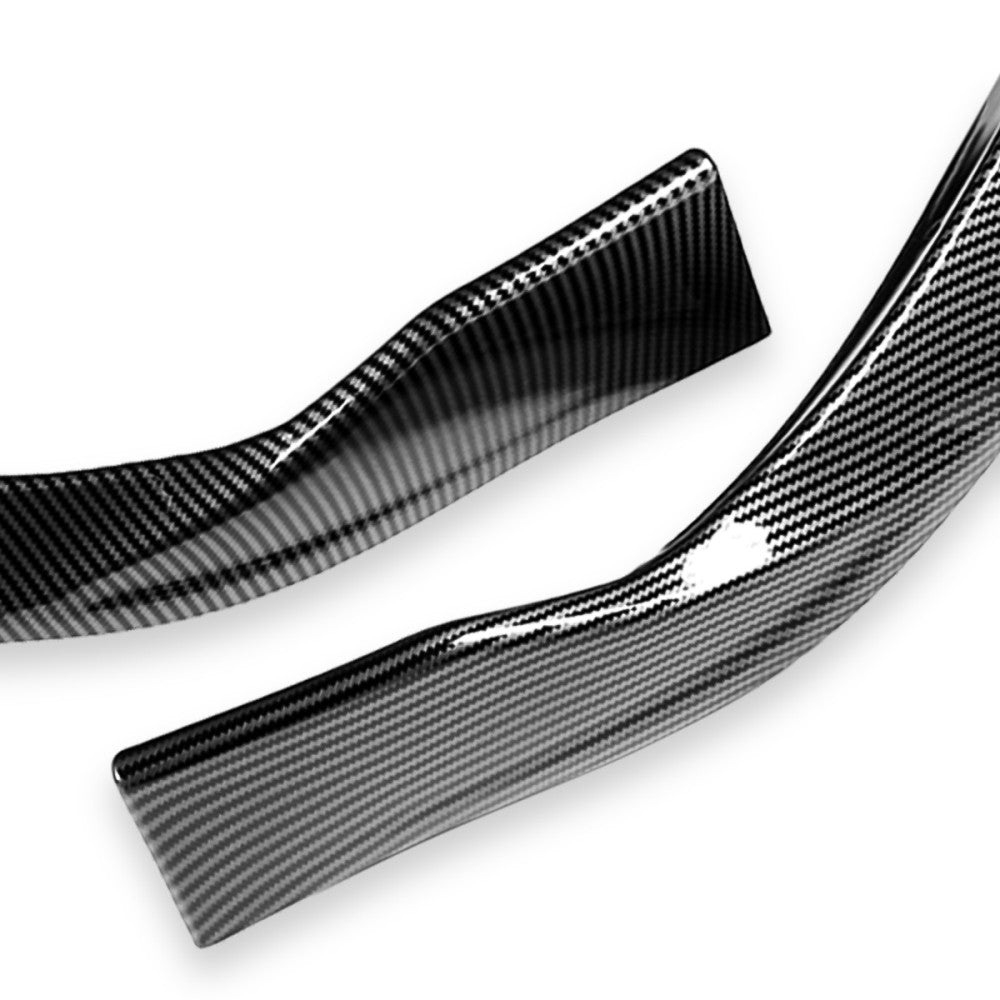 [Carbon Fiber Look Black] Front Bumper Lip Wing Diffuser For 16-20 Tesla Model S