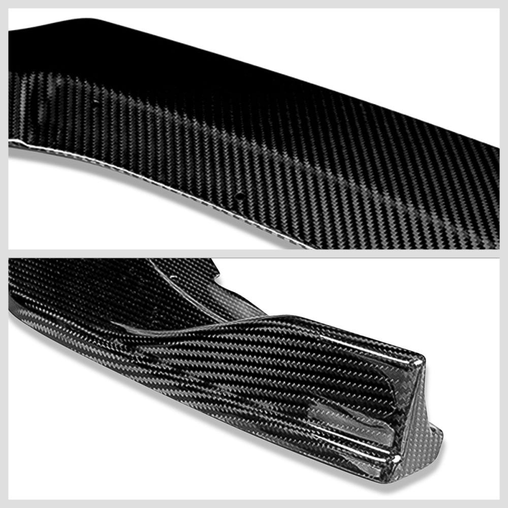 [Real Glossy Carbon Fiber] Front Bumper Lip Guard For 16-21 Honda Civic FC/FK