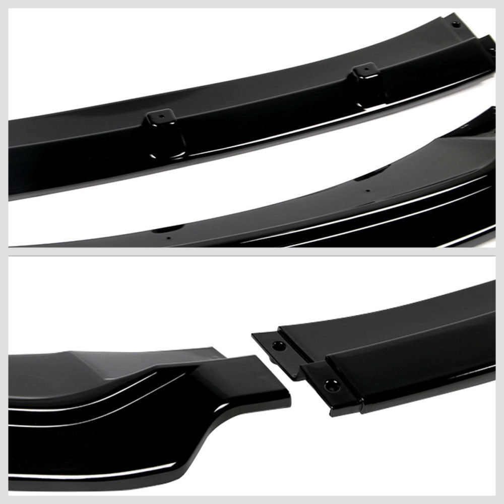 [Painted Gloss Black] Front Bumper Lip Chin Guard For 17-18 Hyundai Elantra AD