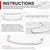 [Carbon Fiber Look Black] Front Bumper Lip Wing Diffuser For 16-20 Tesla Model S
