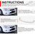 [Painted Glossy Black] Front Bumper Lip Wing For 17-21 Honda Civic Si FC1/FC3