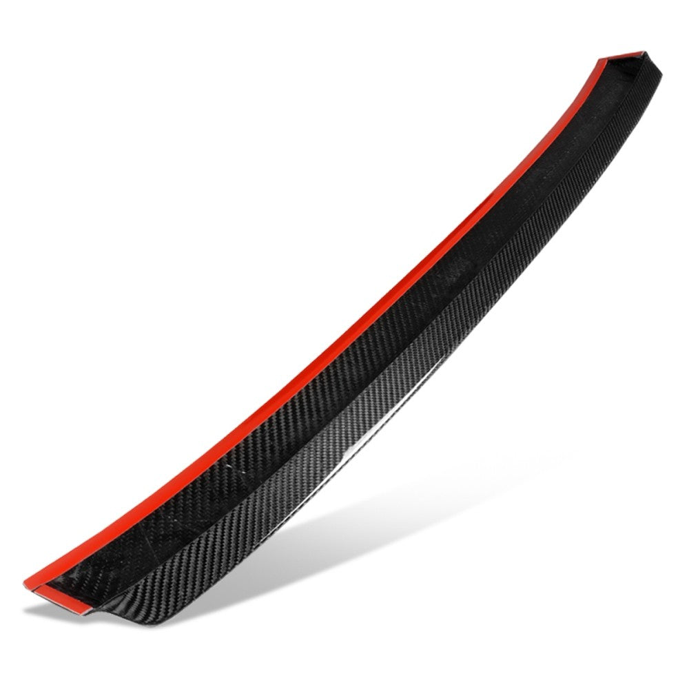 Black Carbon Fiber Rear Window Roof Spoiler For 14-19 Chevrolet Corvette (C7)