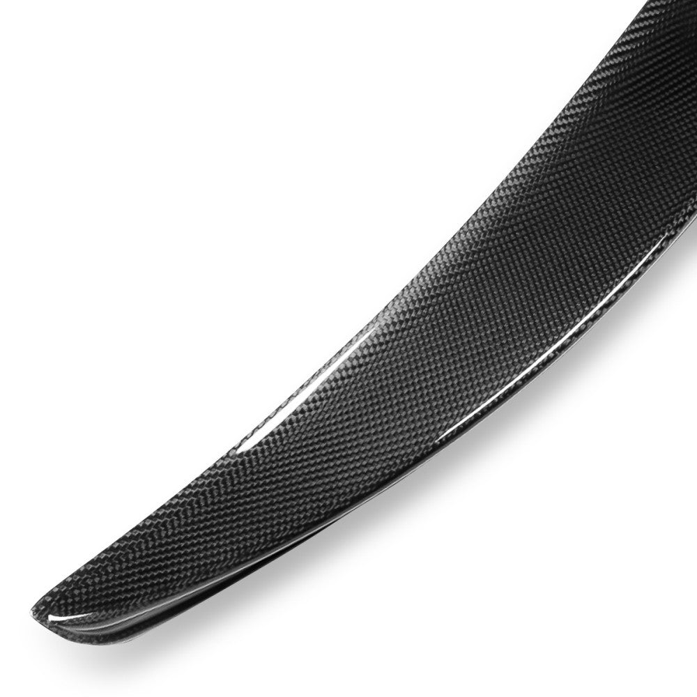 Black Carbon Fiber Rear Trunk Lid Spoiler V Style For 19-22 Toyota Avalon (XX50)