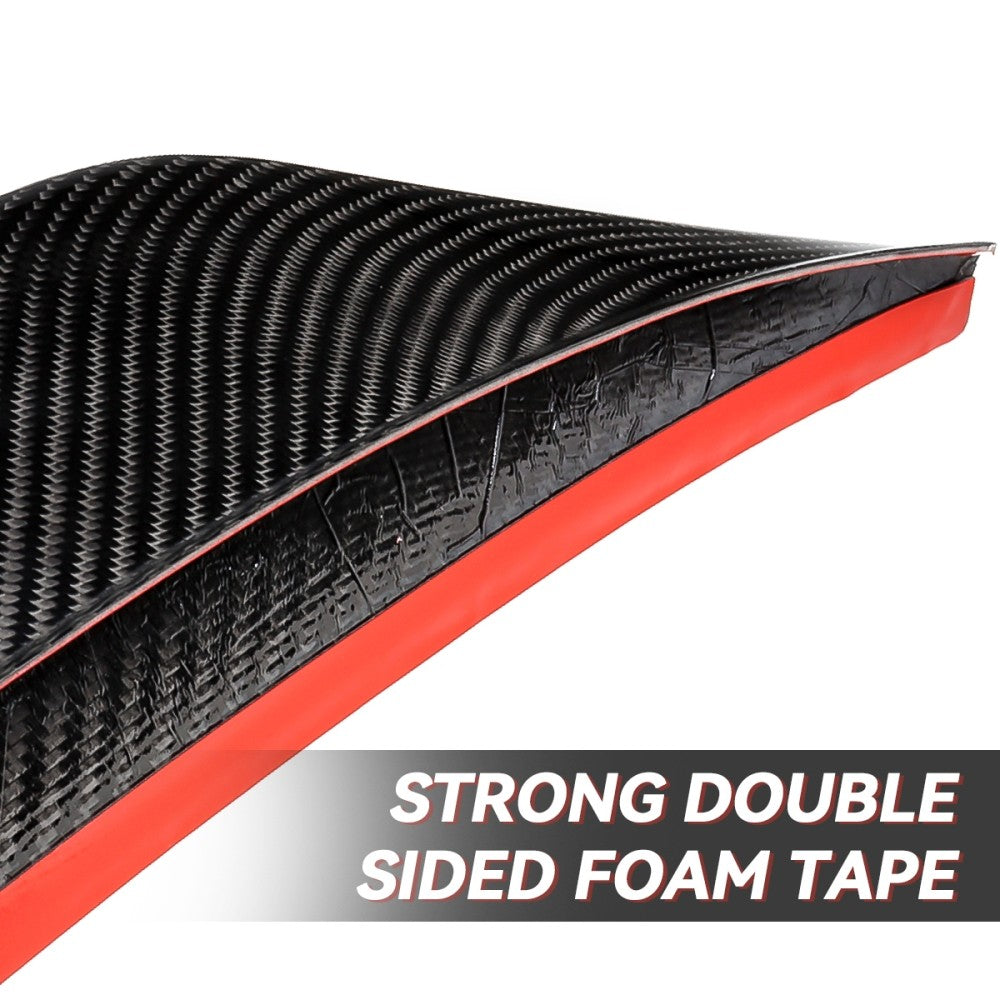 Black Carbon Fiber Rear Trunk Lid Spoiler V Style For 19-22 Toyota Avalon (XX50)