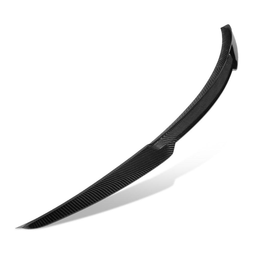 Black Carbon Fiber Rear Trunk Lid Spoiler V Style For 14-18 Mazda 3 (BM/BN)