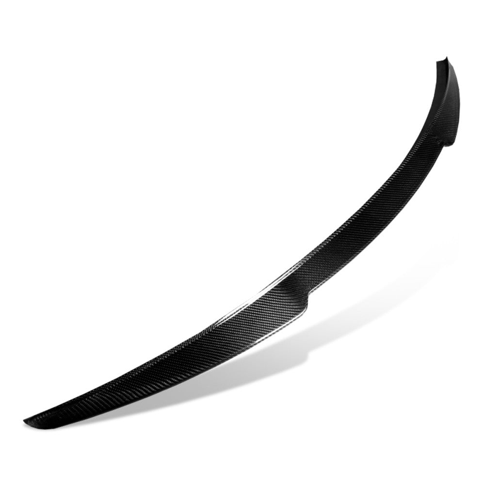Black Carbon Fiber Rear Trunk Lid Spoiler STP Style For 16-23 Chevrolet Malibu