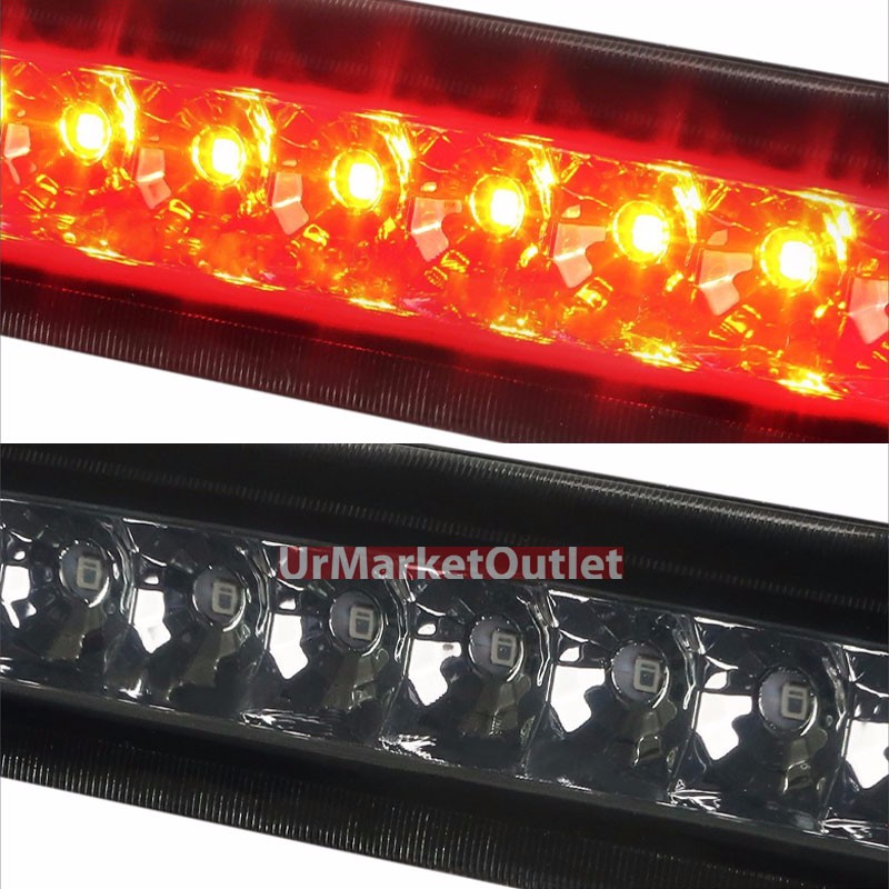 Chrome Housing Smoke Len Rear Third Brake Red LED Light For 03-09 4Runner N210