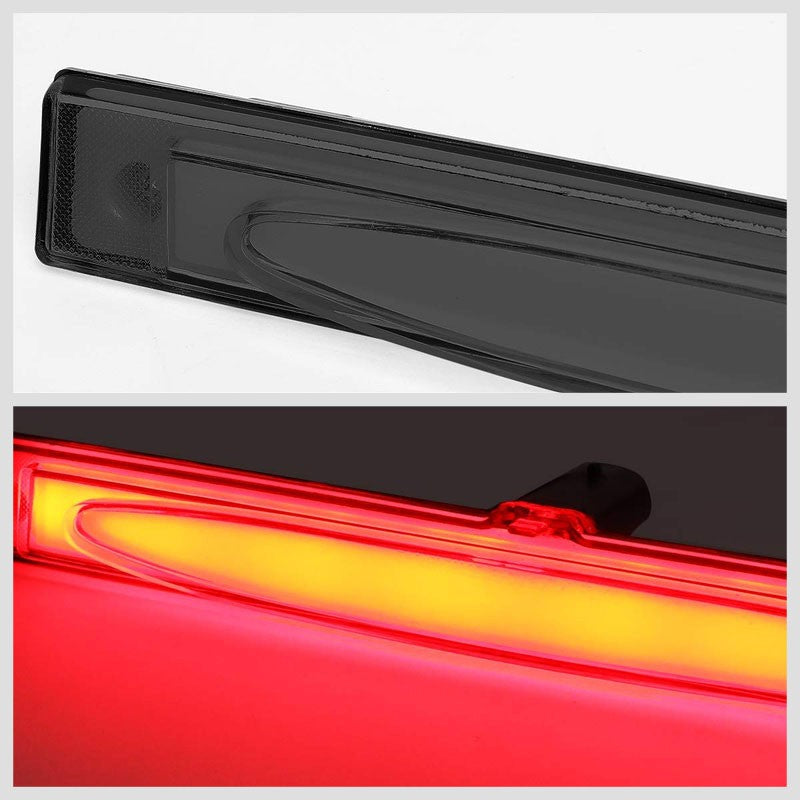 Chrome Housing Smoke Lens LED Rear 3RD Third Brake Light Lamp For 05-13 Corvette