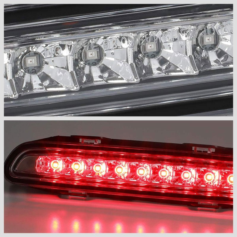 Clear Len/Chrome Housing Full LED Rear Third Brake Light for 06-10 Dodge Charger