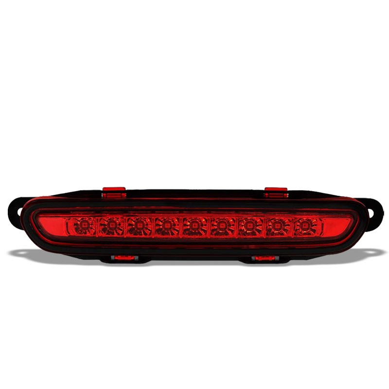 Red Lens/Chrome Housing Full LED Rear Third Brake Light for 06-10 Dodge Charger