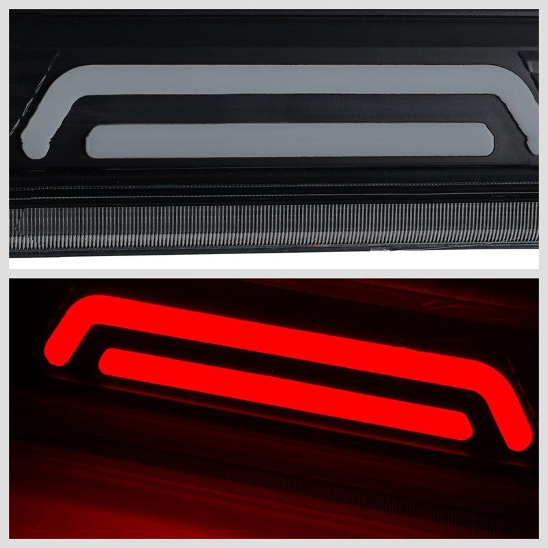 Black Housing Smoked Lens 3D LED Third Brake+Cargo Light For 15-18 Colorado