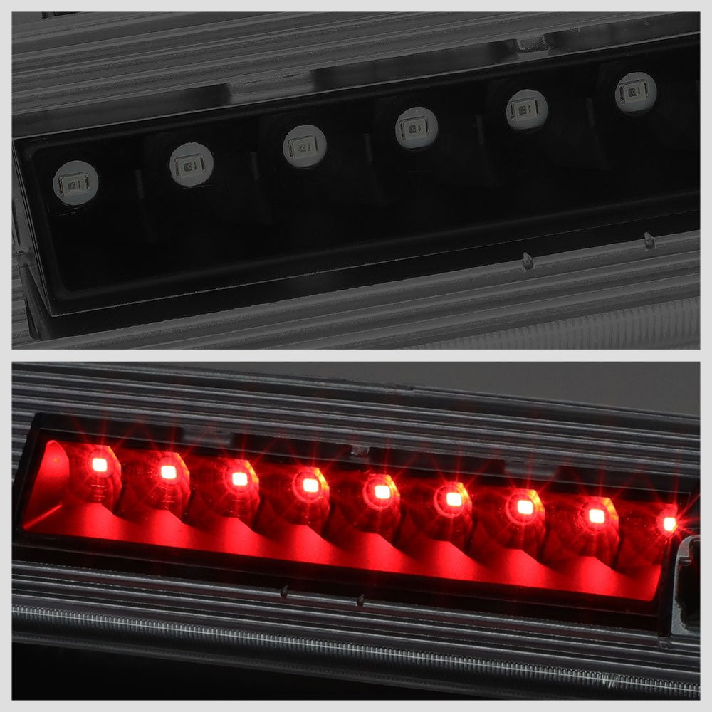 Black Housing/Smoke Lens LED Rear Tail Third Brake Light For 07-12 Dodge Nitro