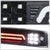 Black Housing Clear Lens 3D LED Third Brake Light+Cargo Light For 09-18 Ram