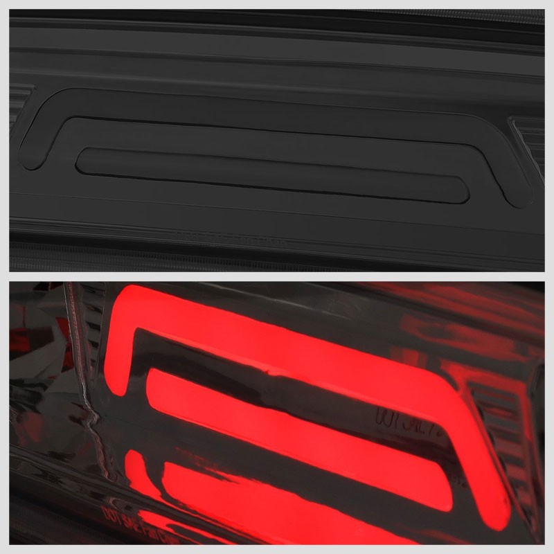 Chrome Housing Smoked Lens 3D LED Third Brake+Cargo Light For 09-18 Ram Pickup