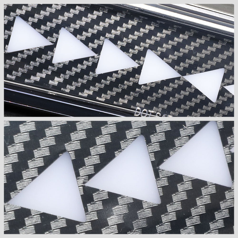 [Sequential Triangle LED] Carbon Look/Clear Len Third Brake Light For 09-18 Ram