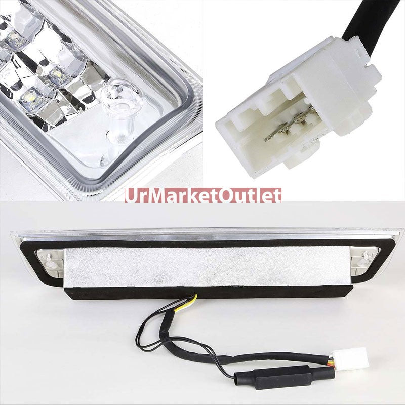 Clear Rear Tail Third Brake/Reverse Red/White LED Light For 09-18 Ram Pickup