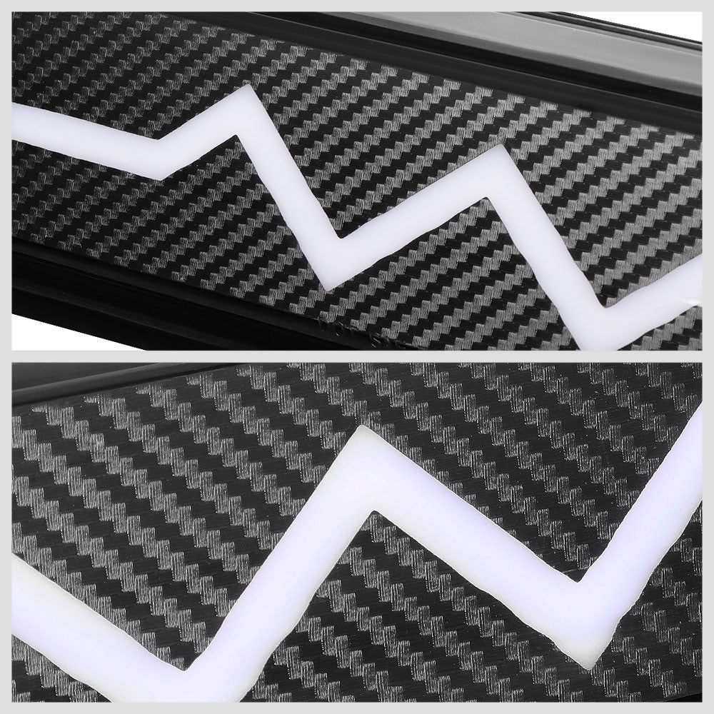 [Sequential Heartbeat LED] Carbon Look/Clear Len Third Brake Light For 02-09 Ram