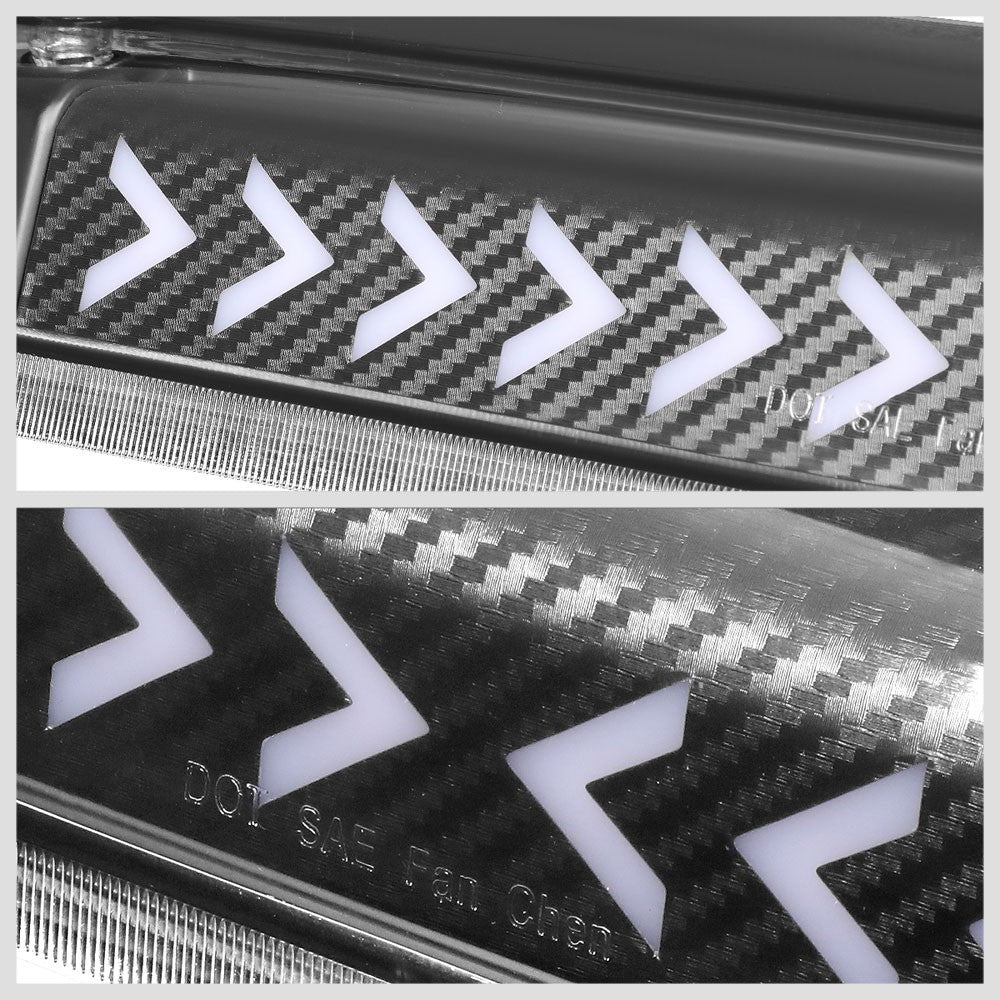 [Sequential Arrow LED] Carbon/Clear Len Third Brake Light For 04-08 F-150 Lobo