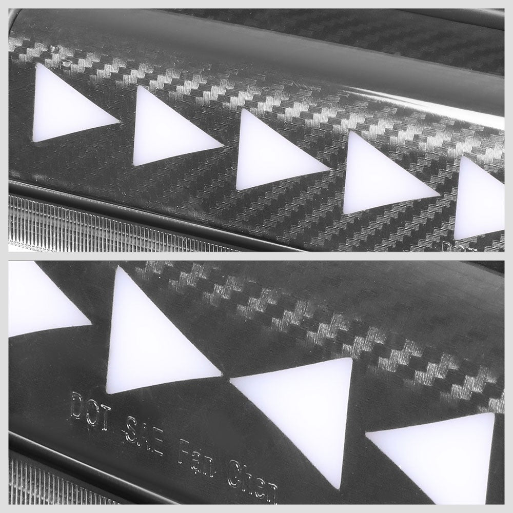 [Sequential Triangle LED] Carbon/Clear Len Third Brake Light For 06-08 Mark LT