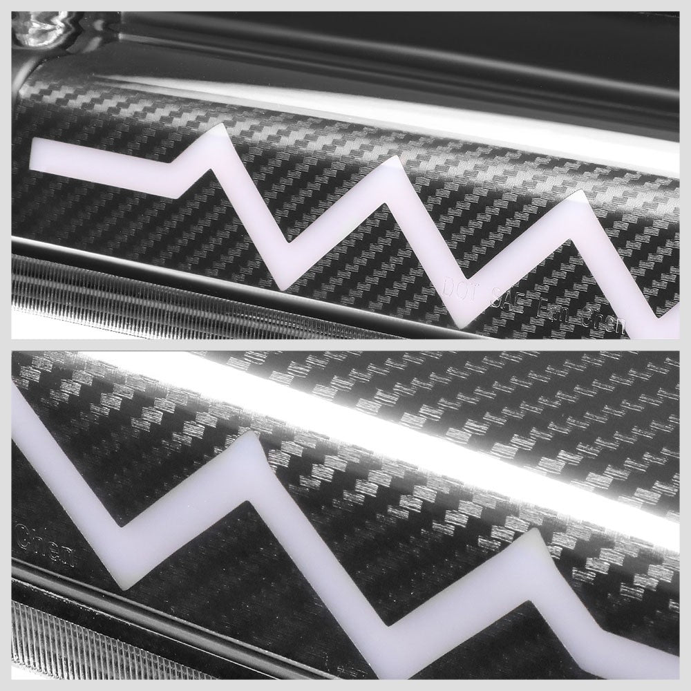 [Sequential Heartbeat LED] Carbon/Clear Len Third Brake Light For 06-08 Mark LT