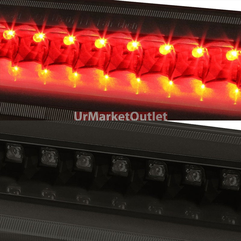 Black Housing Smoke Len Rear Third Brake LED Light For Ford 02-12 Explorer U502