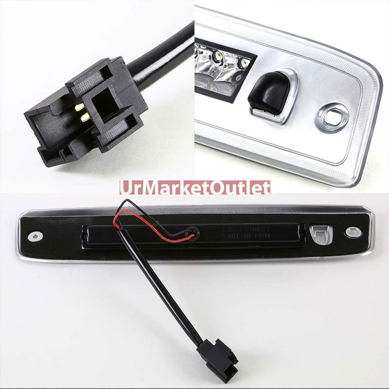 Chrome Housing Clear Len Third Brake Red LED Light For Ford 02-12 Explorer U502
