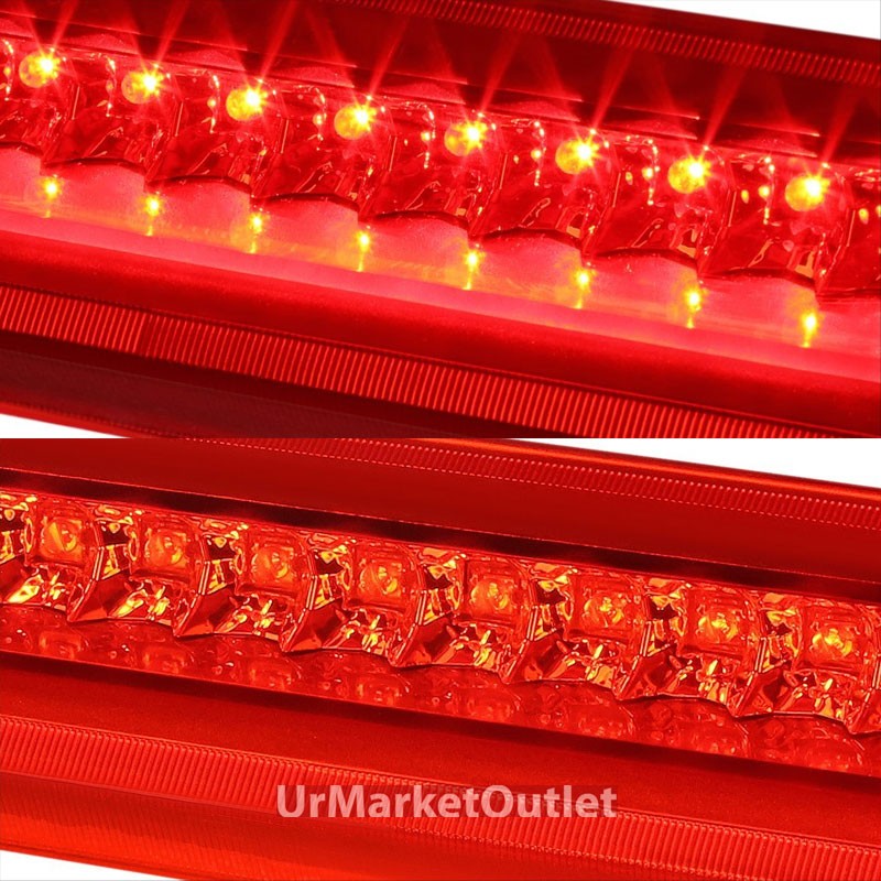 Chrome Housing Red Len Third Brake Red LED Light For Ford 02-12 Explorer U502