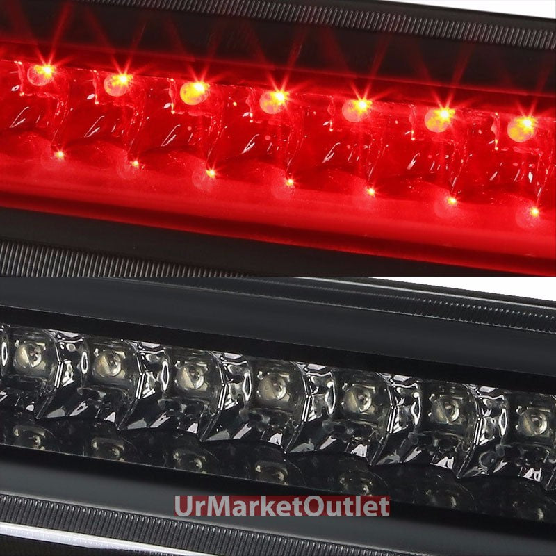 Chrome Housing Smoke Len Third Brake Red LED Light For Ford 02-12 Explorer U502