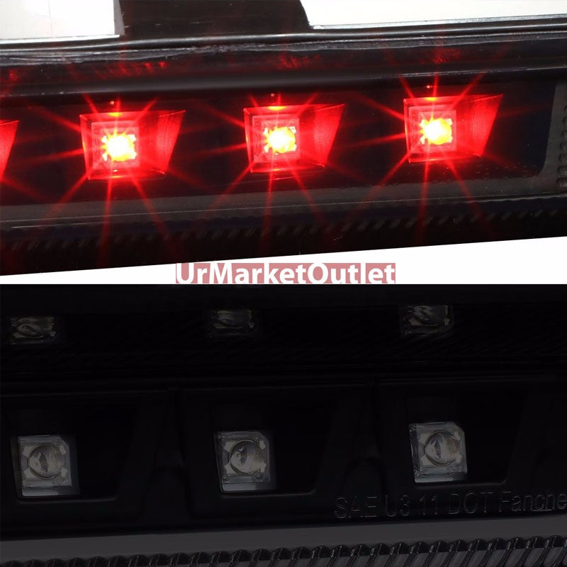 Black Housing Smoke Len Rear Third Brake LED Light For Ford 11-15 Explorer U502