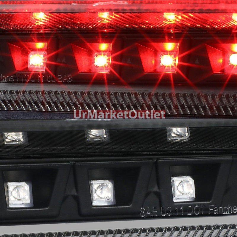 Black Housing Clear Len Third Brake Red LED Light For Ford 11-15 Explorer U502