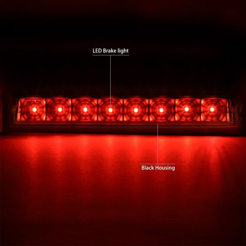 Black Housing Clear Lens Red LED Third Brake Light For 05-09 Taurus X/Freestyle